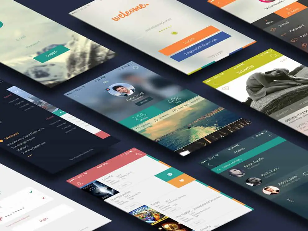 iCollection UI Kit PSD Design Templates