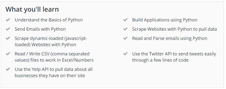 The Python Courses