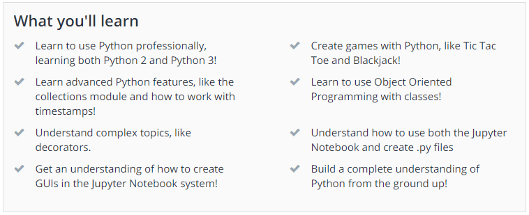 Complete Python Bootcamp