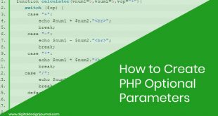 PHP Optional Parameters