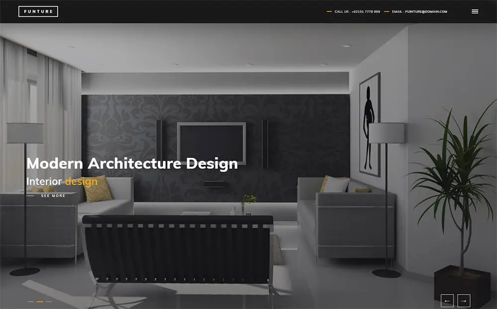 FUNTURE - Interactive Architecture Website Template