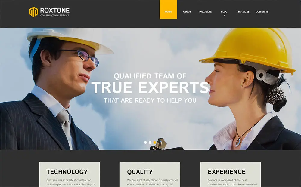 Roxtone - Construction Company HTML5 Theme