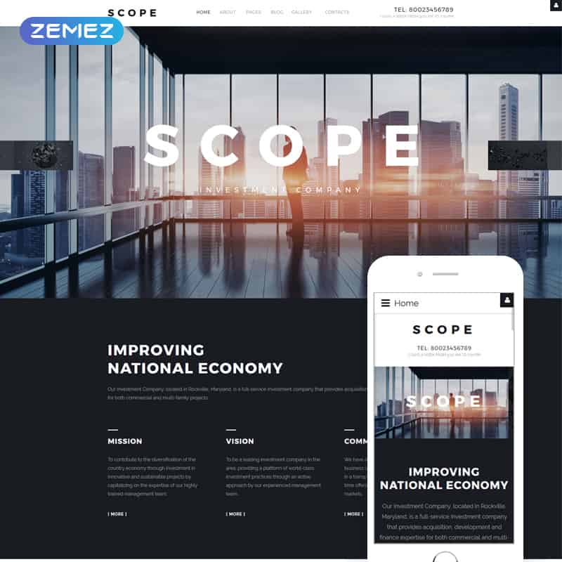 Scope - Investment Company Joomla Design