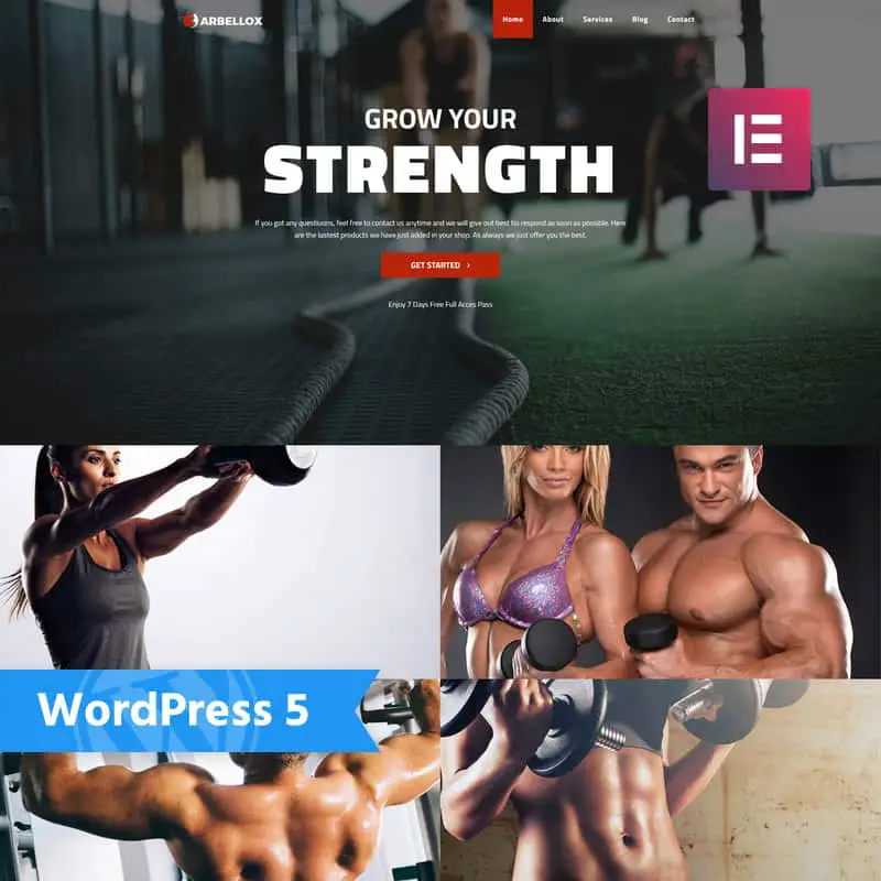 Barbellox - Gym Multipurpose Modern Elementor WordPress Theme