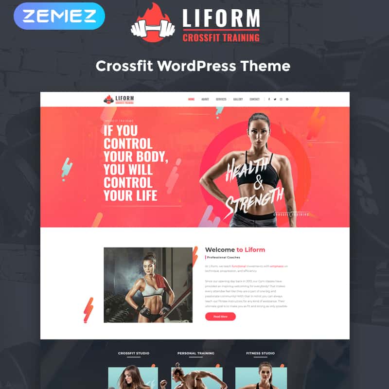 Liform - Crossfit Sport Elementor WordPress Theme