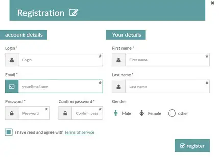 Responsive Login, Sign Up and Payment Form Wizard