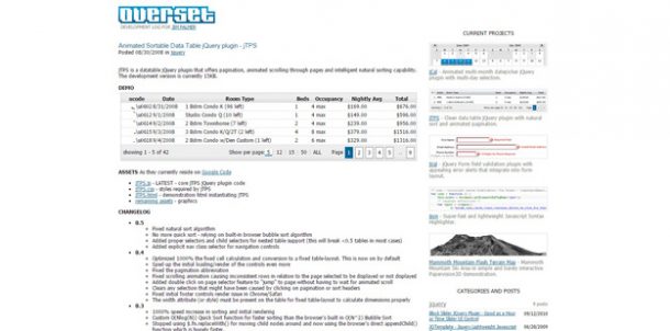 40+ Best Table Sorter jQuery Plugins
