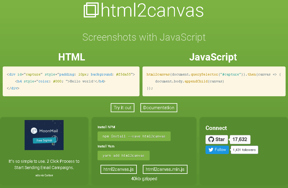 HTML2Canvas - Capture HTML Elements & Download as an Image