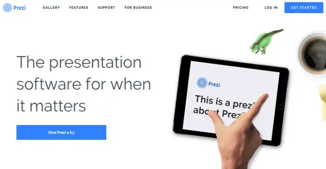 Prezi CTA Button