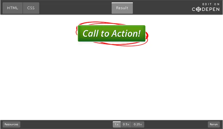 Green Circled CTA Button