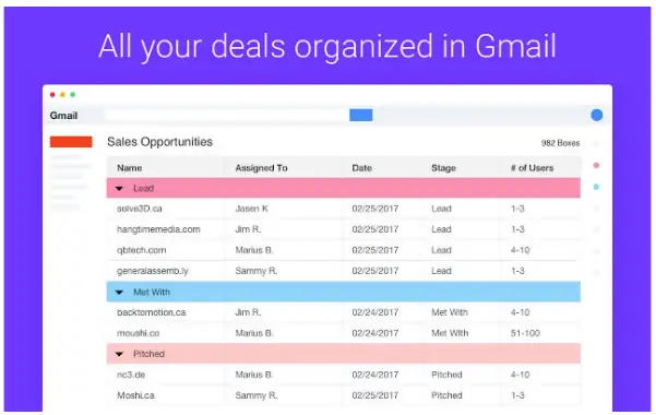 Streak CRM for Gmail