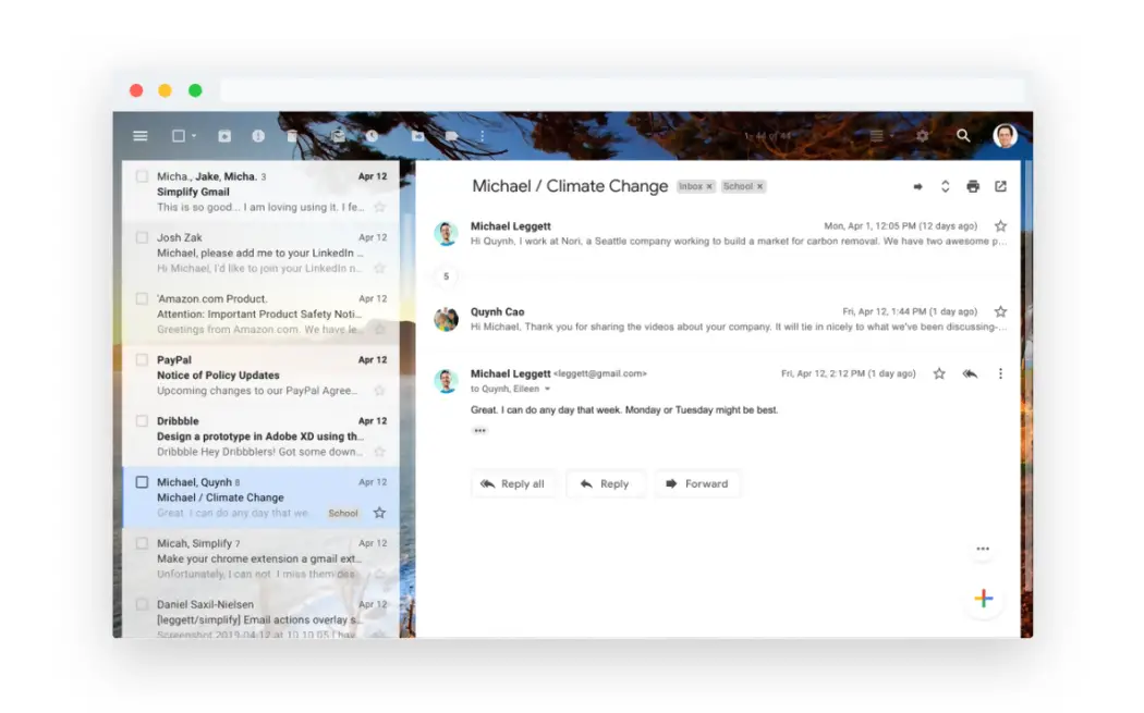 Simplify Gmail