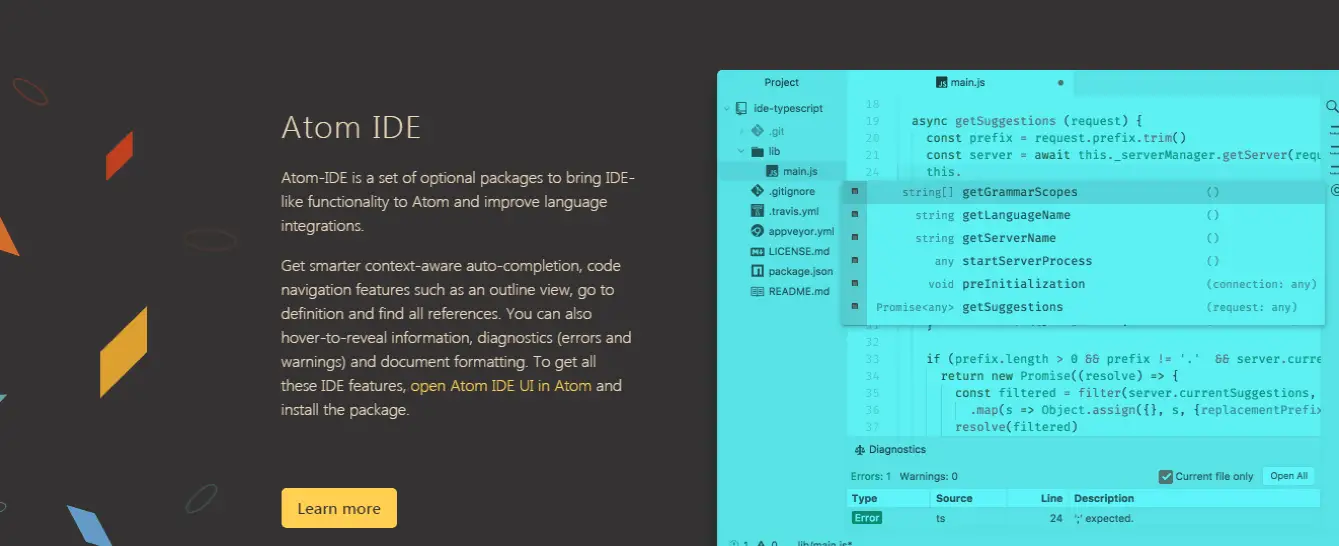 Atom IDE Editor