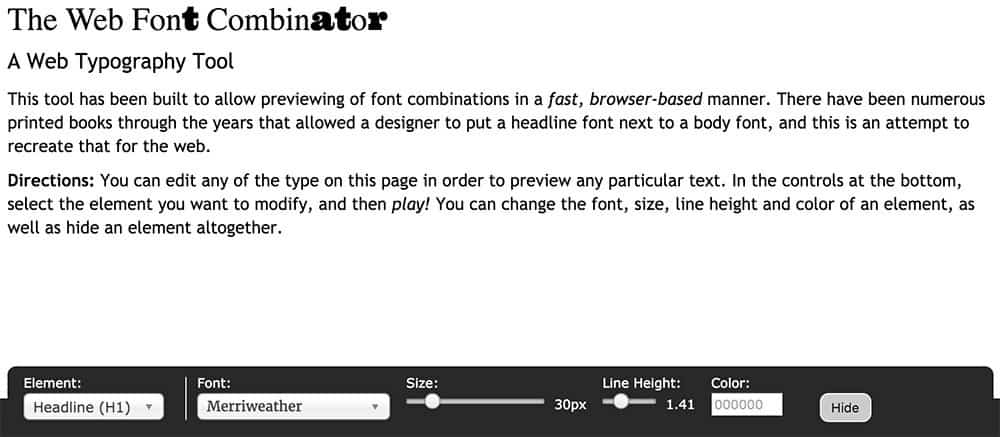 Font Combinator