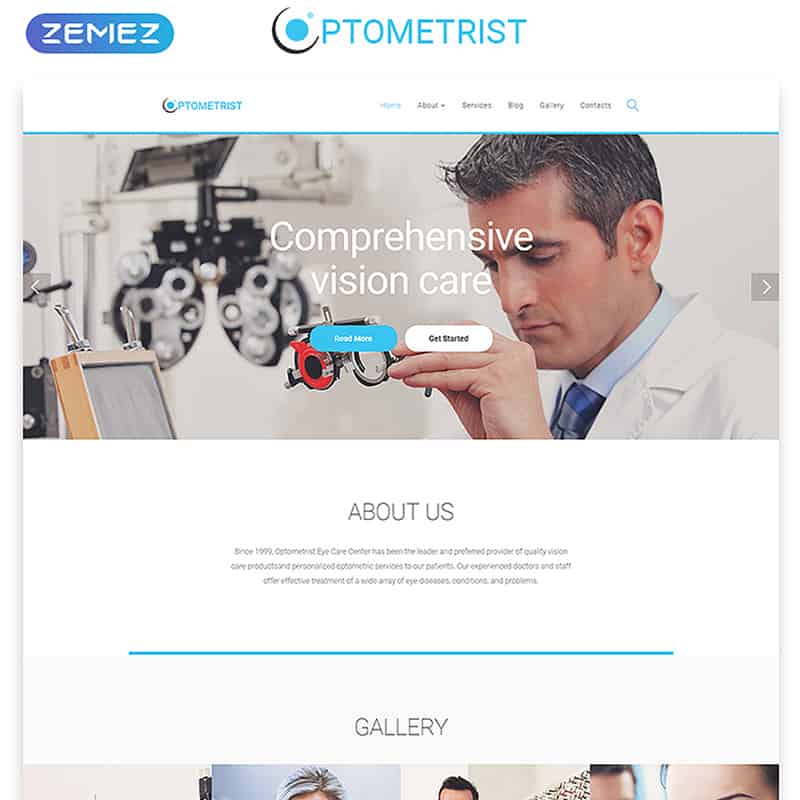 Optometrist - Responsive Medical Clinic HTML Template