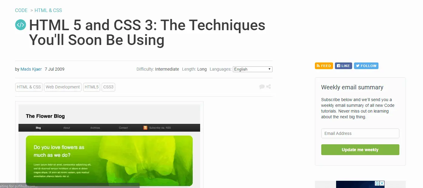 HTML 5 and CSS 3 Techniques You’ll Soon Be Using