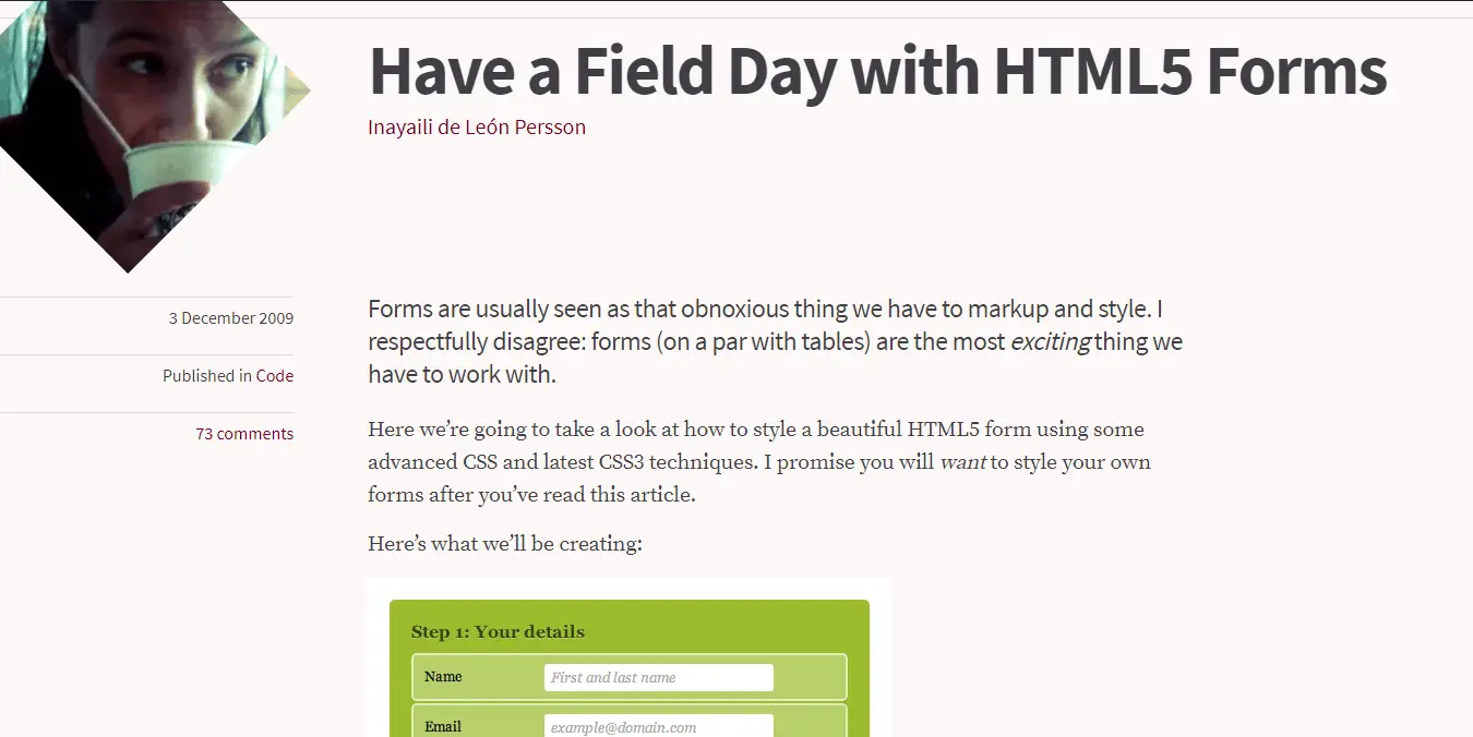 Have a Field Day with HTML5 Forms