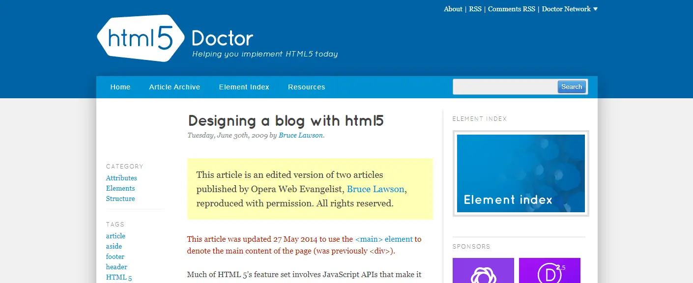 How to Design A Blog with HTML5