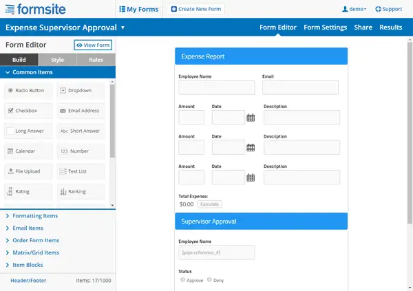 Form Site Builder Plus