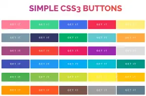 free simple css3 buttons