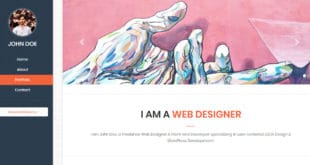 free leftside menu html5 portfolio template
