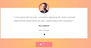 bootstrap testimonial slider