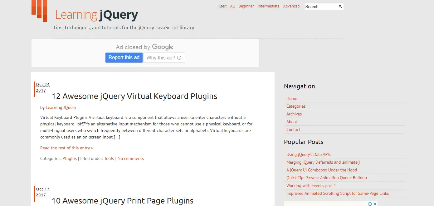 Learning jQuery