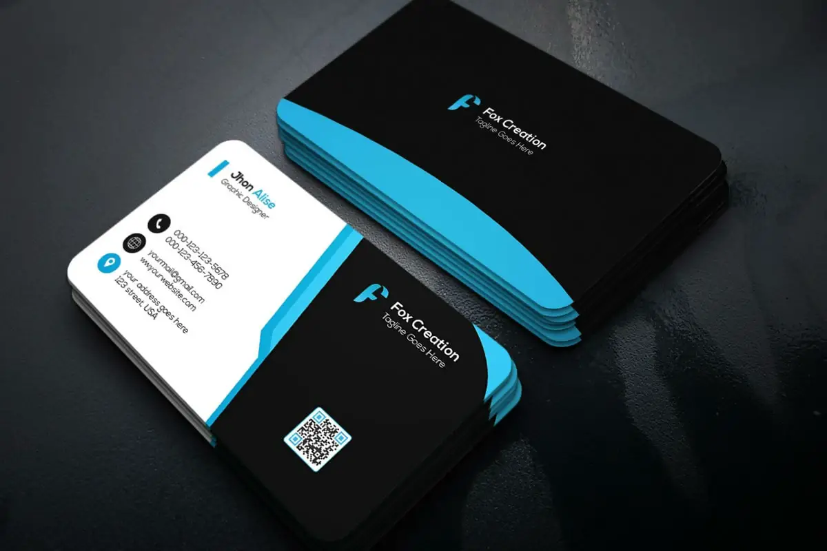 Free Rounded Edges Creative Business Card PSD