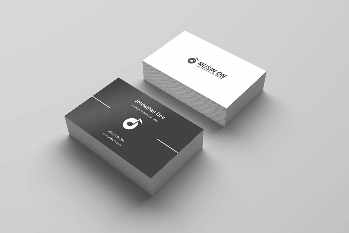 Free Retro Business Card Template PSD