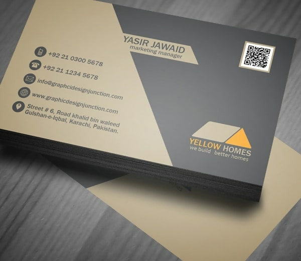 Real Estate Business Card Template PSD