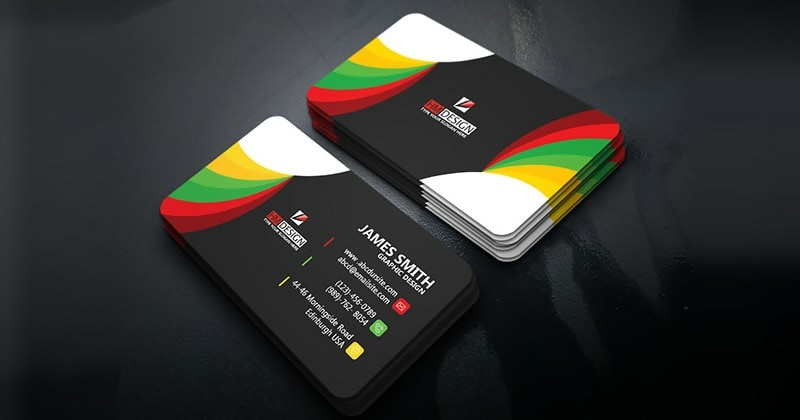 Corporate Business Card Template PSD 2