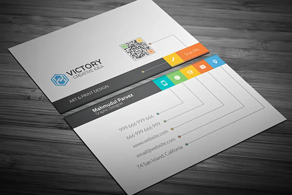 iCreative Business Card Design PSD