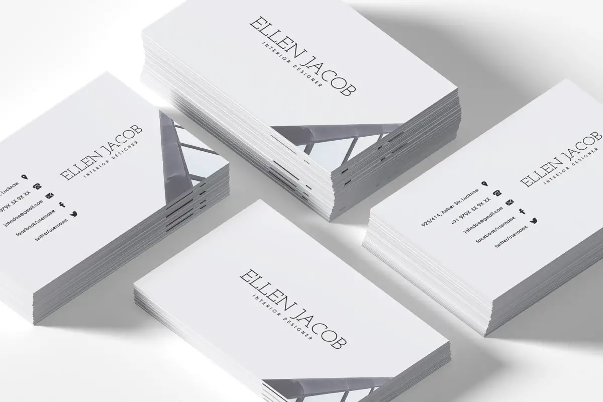 Free Interior Design Business Card PSD