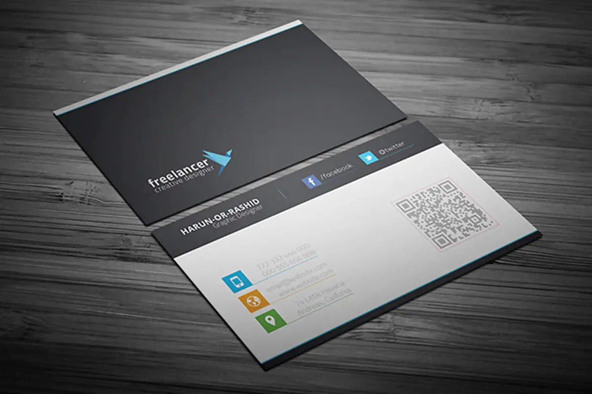 Freelancer Business Card Design Template PSD