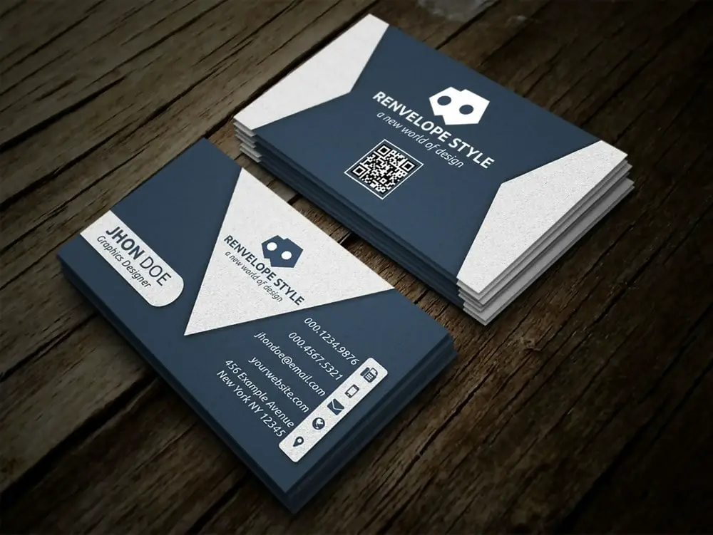 Free Renvelope Business Card Design PSD