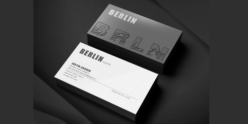 Berlin Business Card Mockup PSD