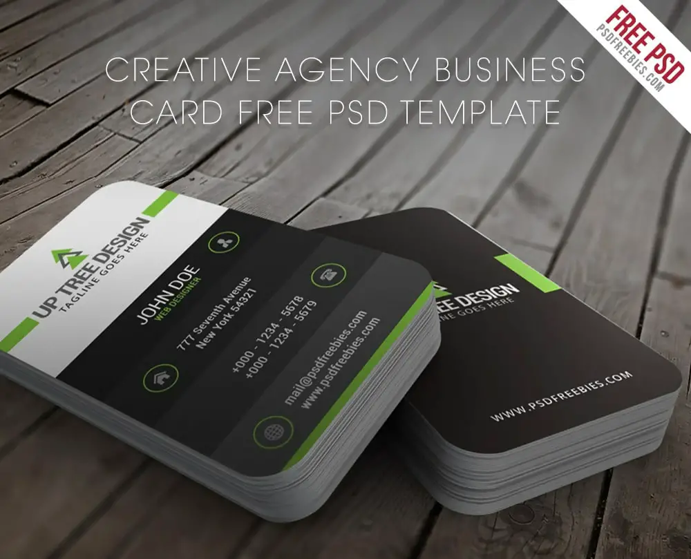 Creative Agency Business Cards PSD