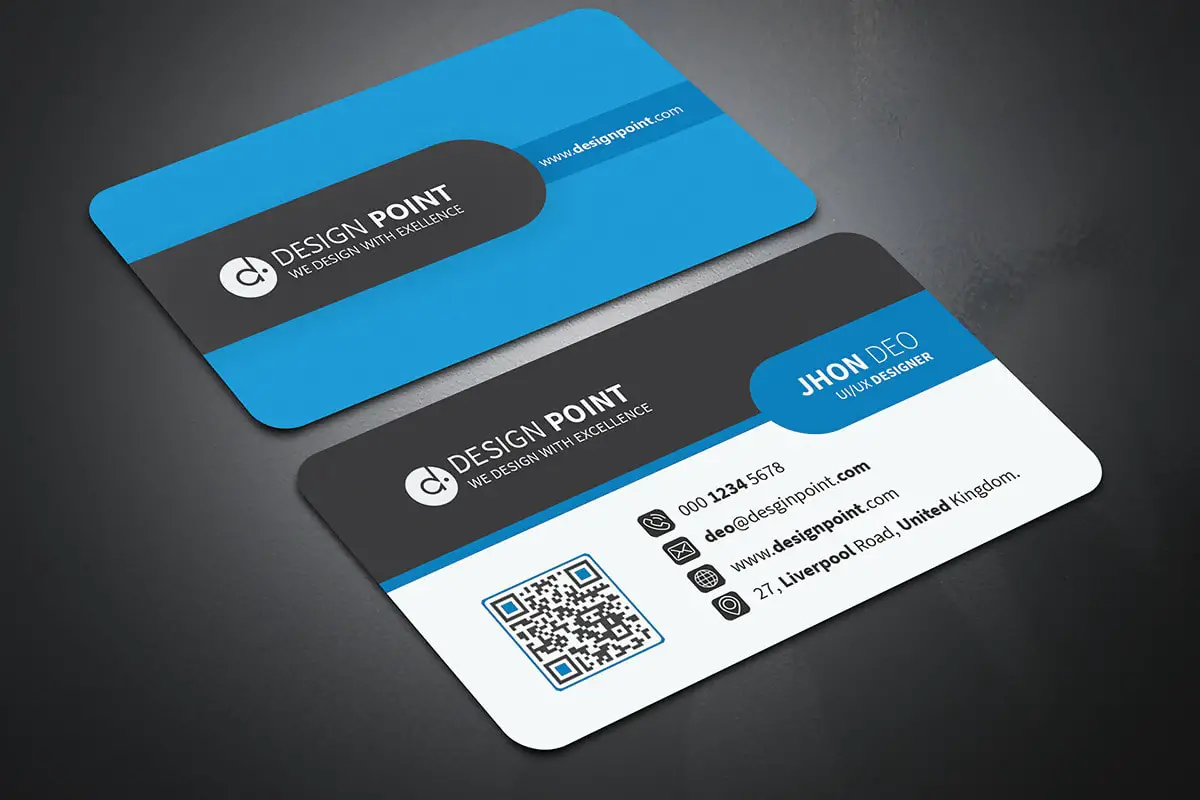 Curved Creative Business Card Mockup