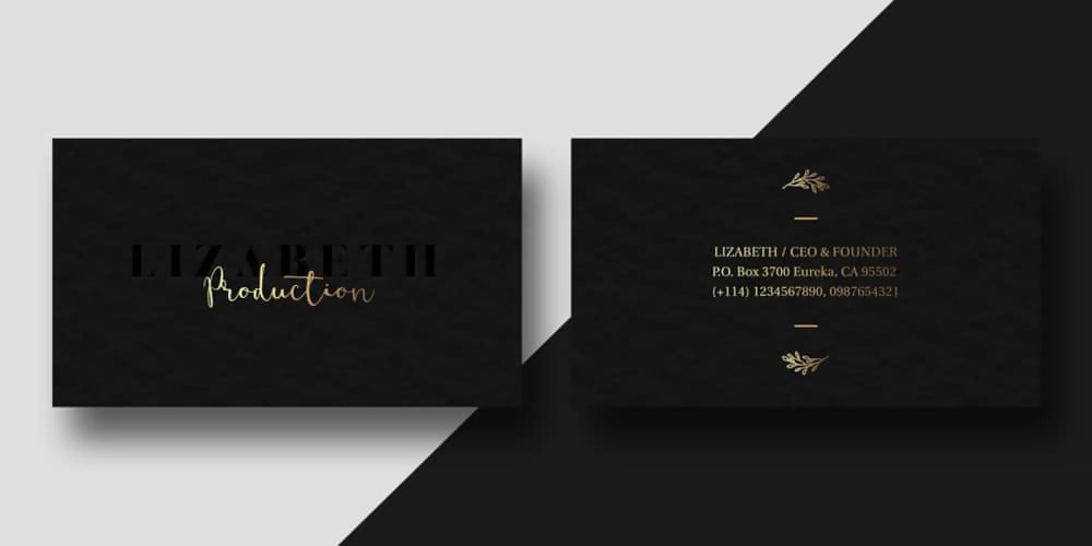 Dark Creative Business Card Design