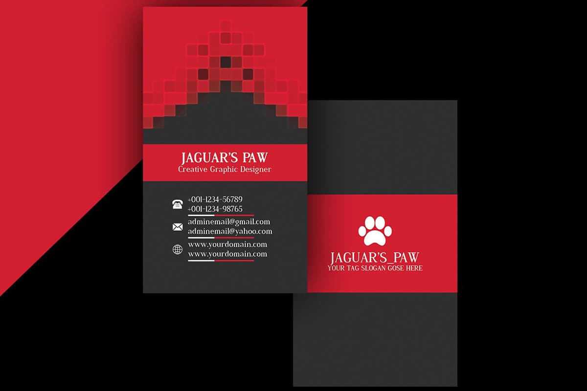 Jaguar’s Paw Business Card Template