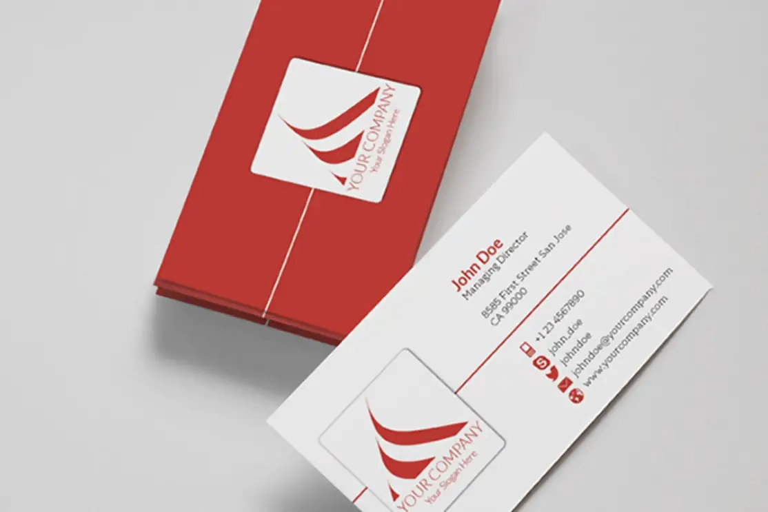 Free Flat Business Card Template