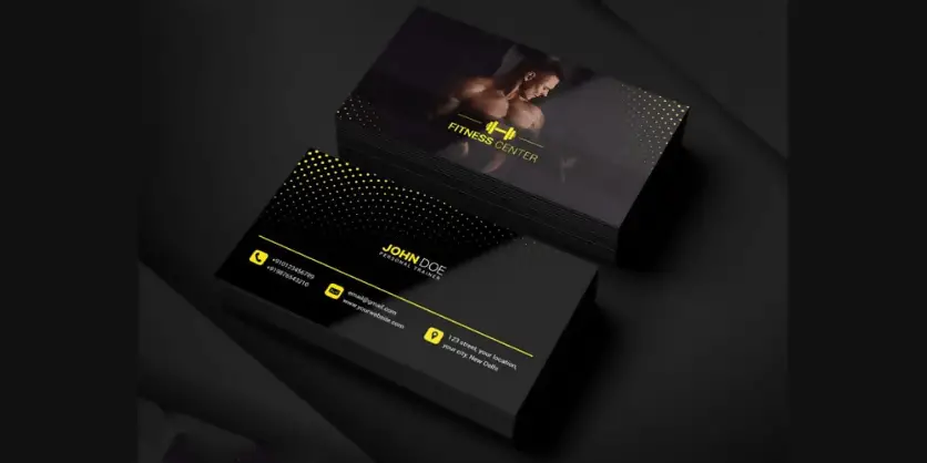 Free Gym Business Card PSD