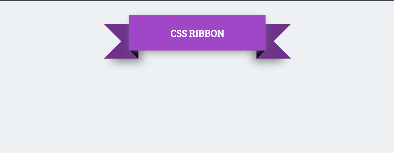  CSS Ribbon by Sameh Elalfi