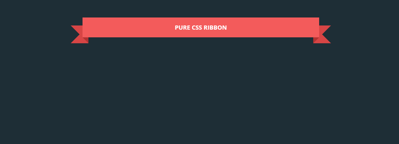  Pure CSS Ribbon by Arlina Design