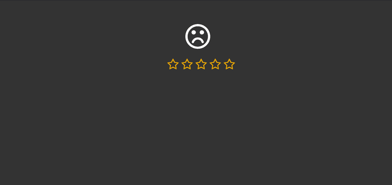 Emoticon Five-star Rating using Font Awesome