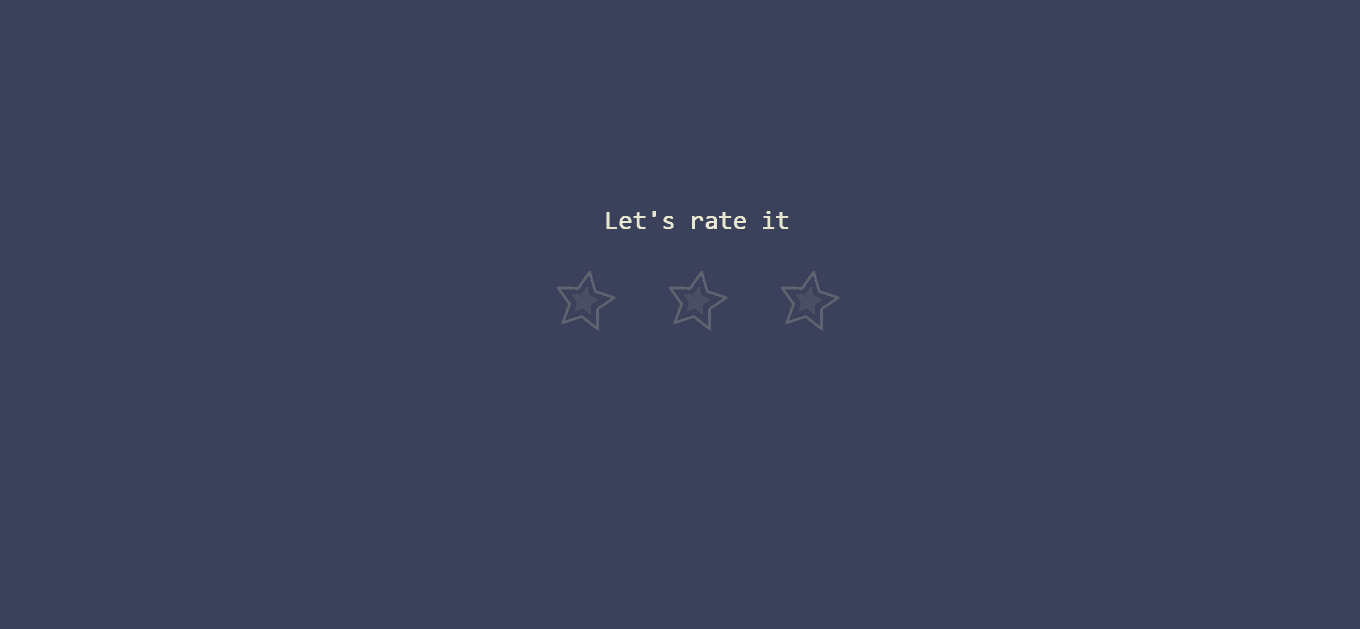 Rate Star Buttons (Pure CSS rate star buttons)