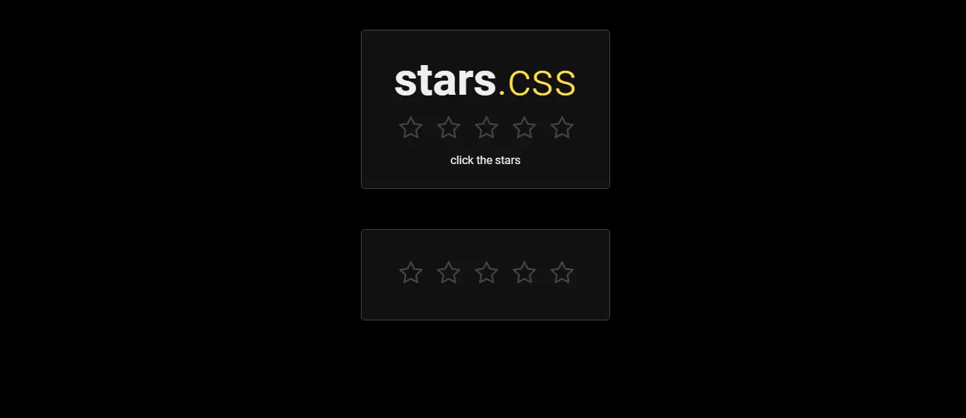 Stars for Rating