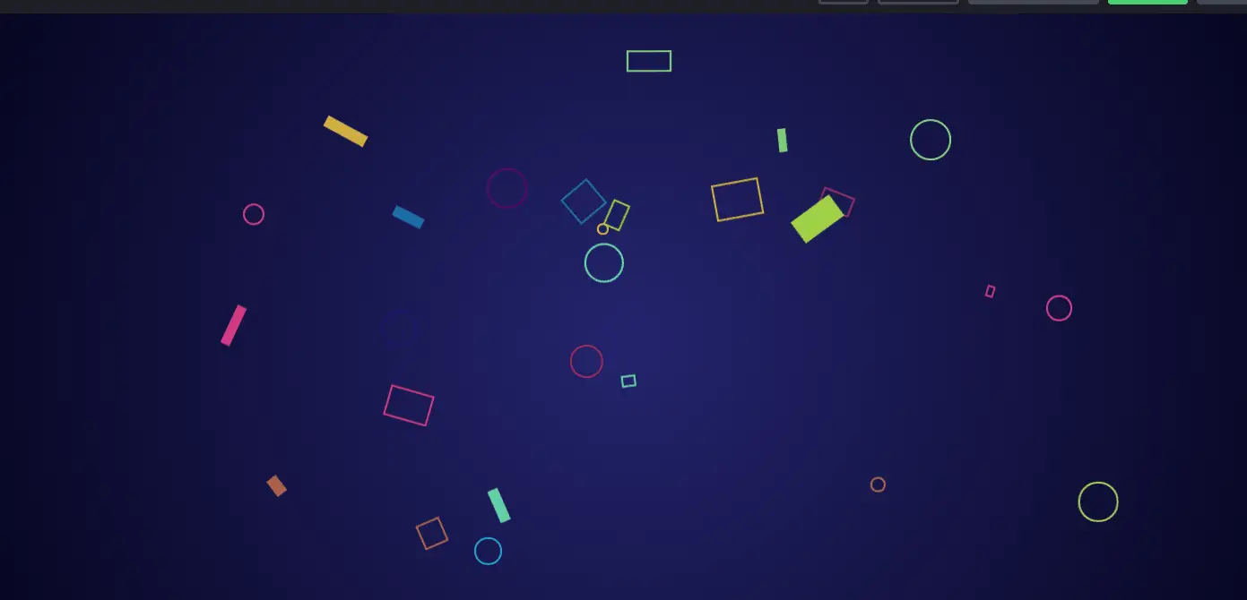 CSS Particles Background