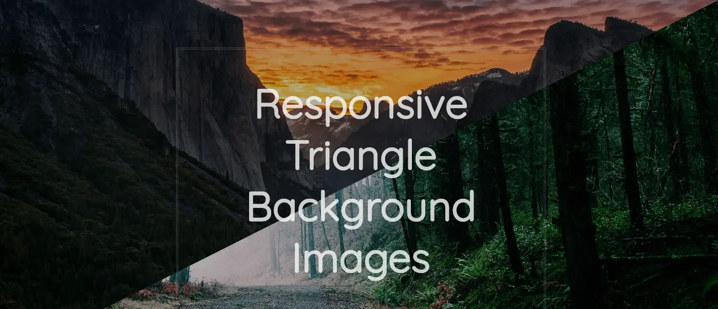 Responsive Triangle Background Images