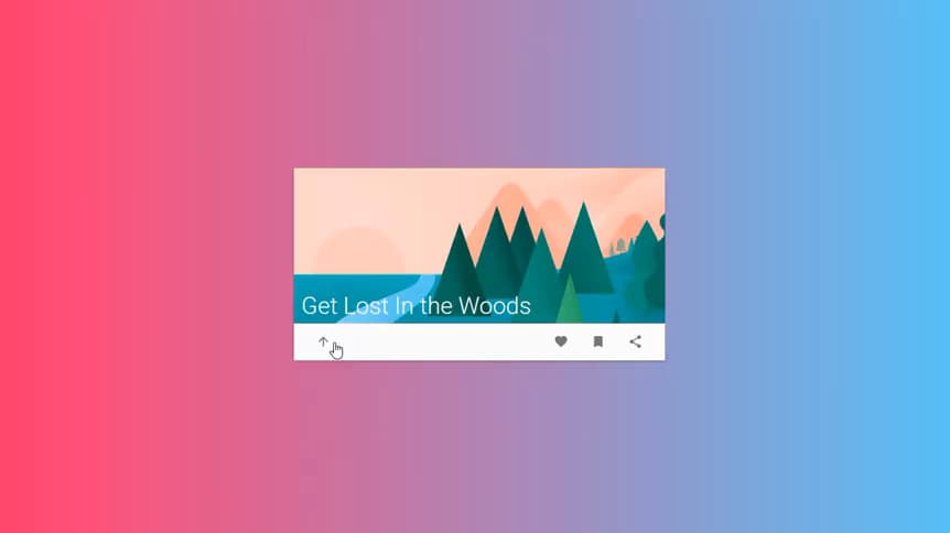 Animated Material jQuery Card Design